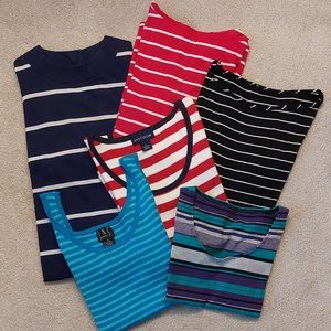 6 piece all stripes bundle  size S